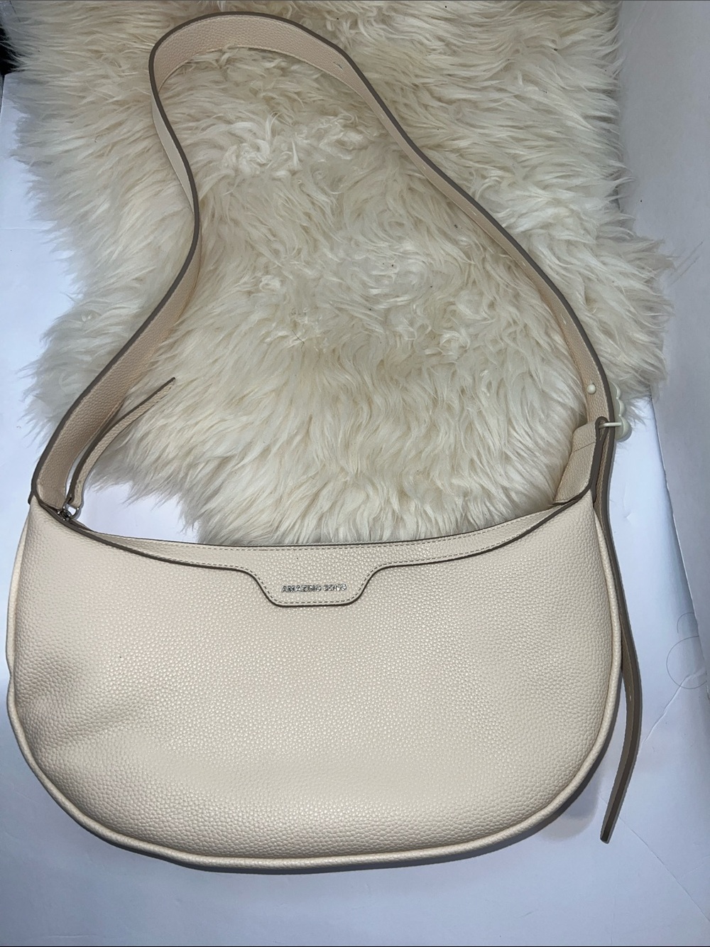 Amazing Song ] Cream Leather Handbag